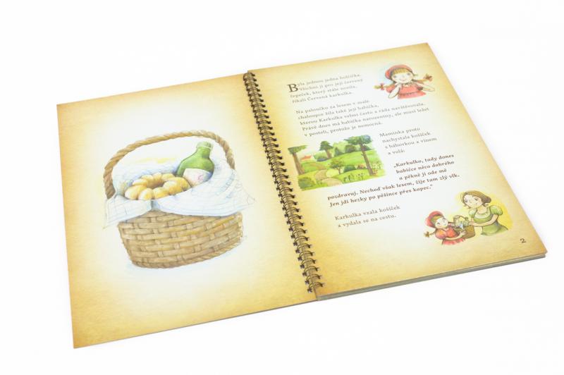 O Červené Karkulce, pohádka, kulisy, scény