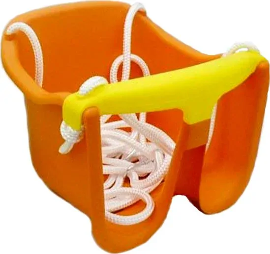 Plastová houpačka BABY pro nejmenší děti - ORANŽOVÁ