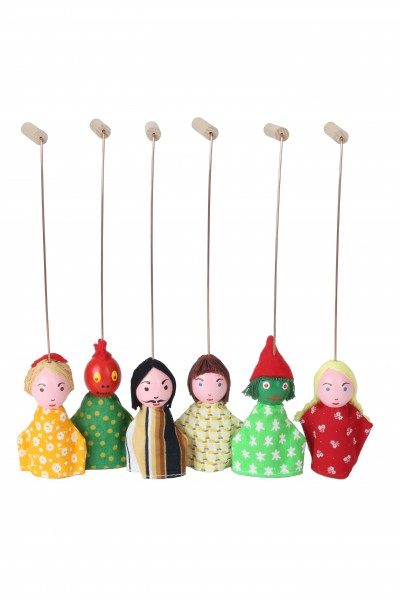 Loutky pro loutkové divadlo - Selská sada 6 kusů