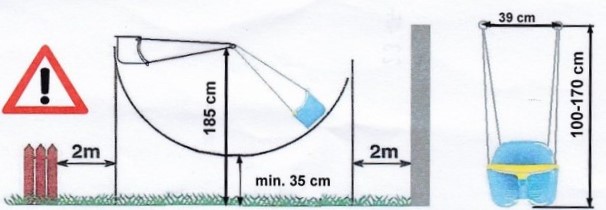HOUPAČKA Plastová s ohrádkou - modrá 