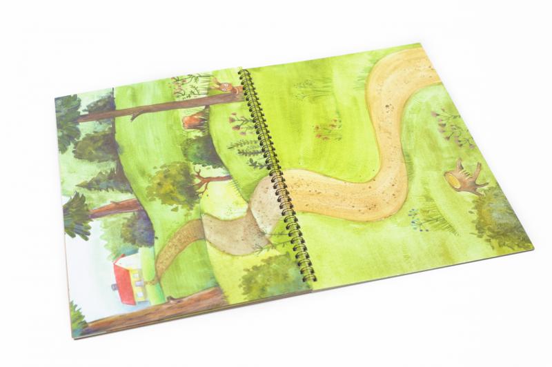 O Červené Karkulce, pohádka, kulisy, scény