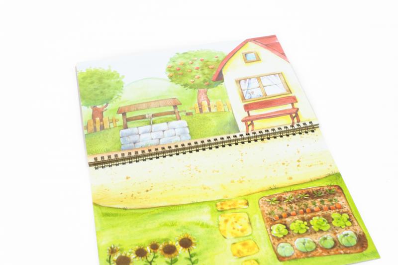 O Červené Karkulce, pohádka, kulisy, scény